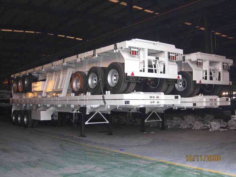 Flatbed trailer for Djibouti
