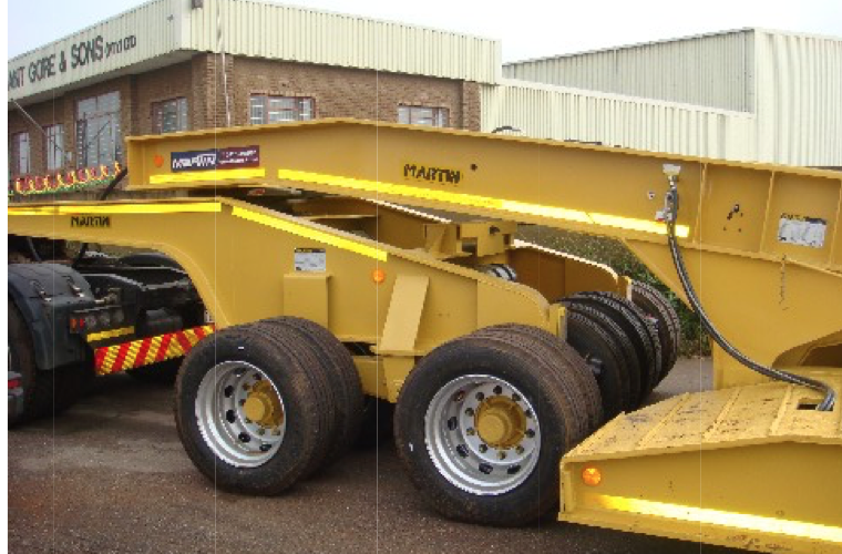 Detachable gooseneck lowboy trailer for South Africa