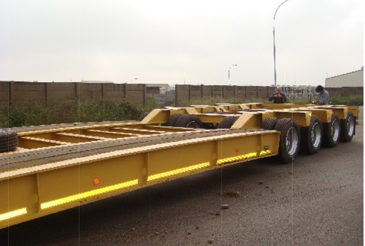 Detachable gooseneck lowboy trailer for South Africa
