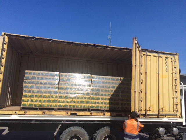 Sliding door container for Papua new Guinea