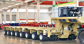 hydraulic modular trailer